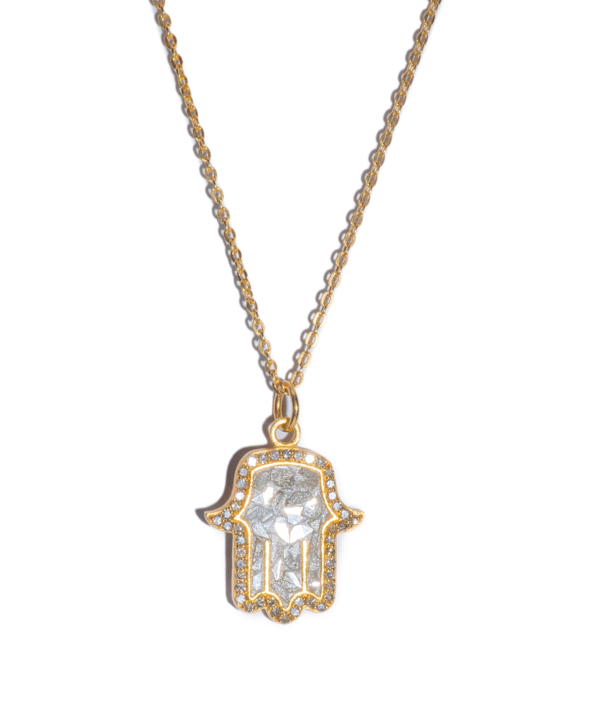 Hamsa Gold Vermeil Pendant Necklace
