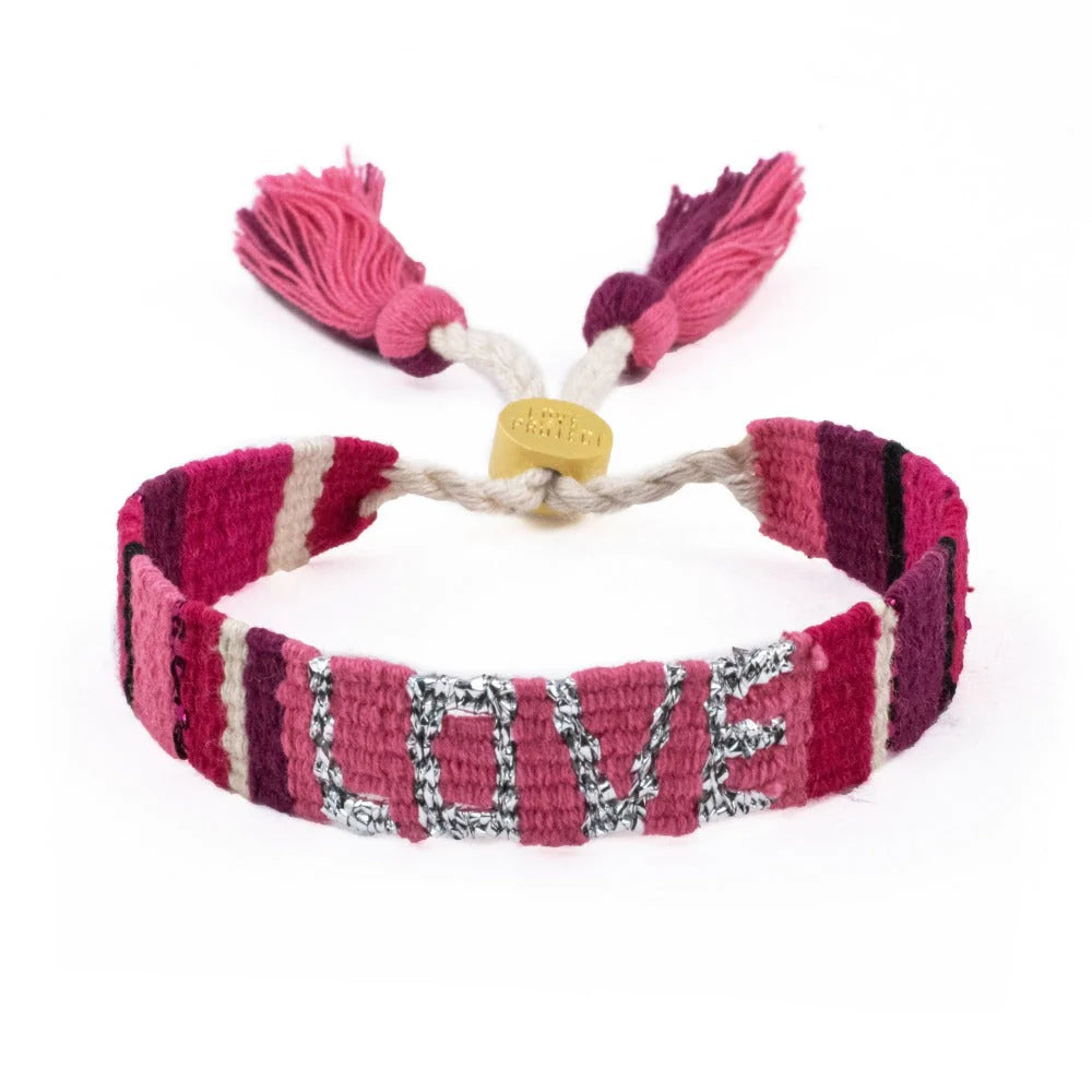 ATITLAN LOVE Bracelet - PINK & RED