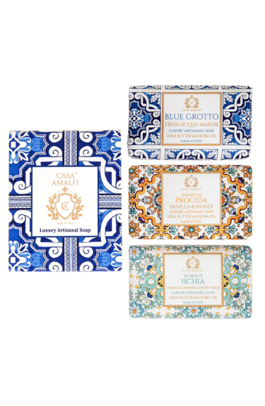 Blue Maiolica Gift Box 3 Pack