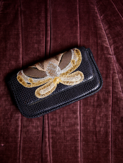 Mini - Metallics & Black Python