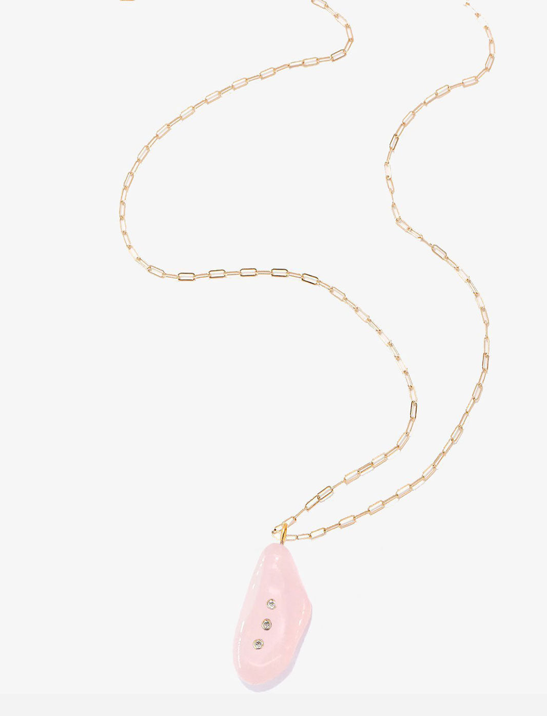 Rose Quartz A U R A Necklace