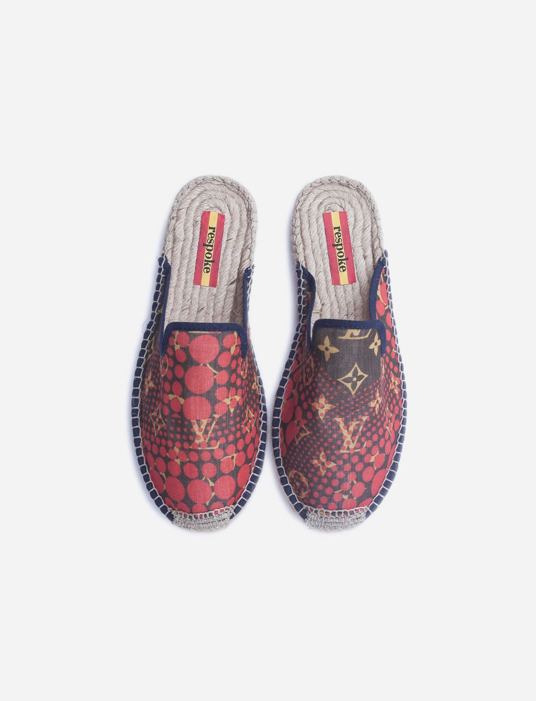 VYNETTA Brown/Red Mule Espadrilles