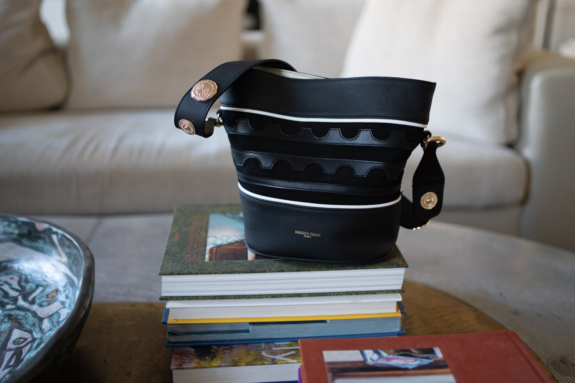 Black Bucket Bag