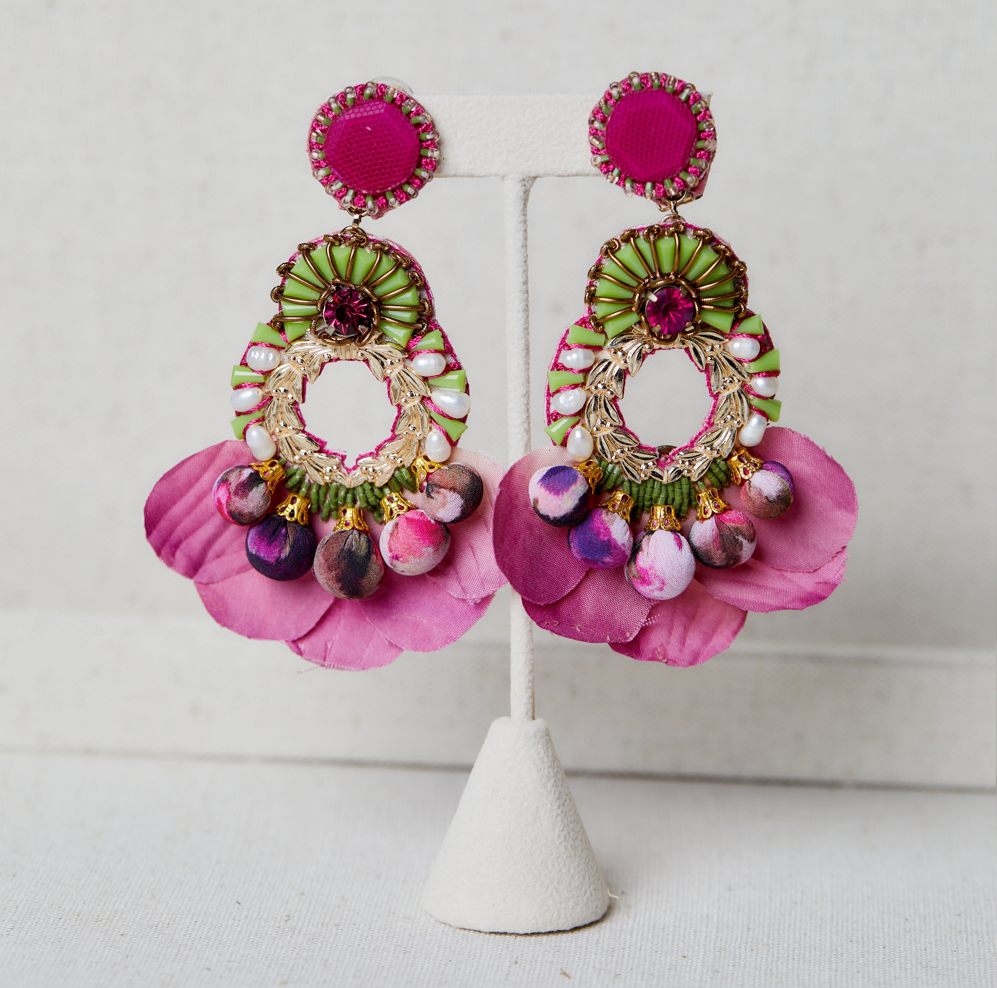 Kylie Pink Petal Earring