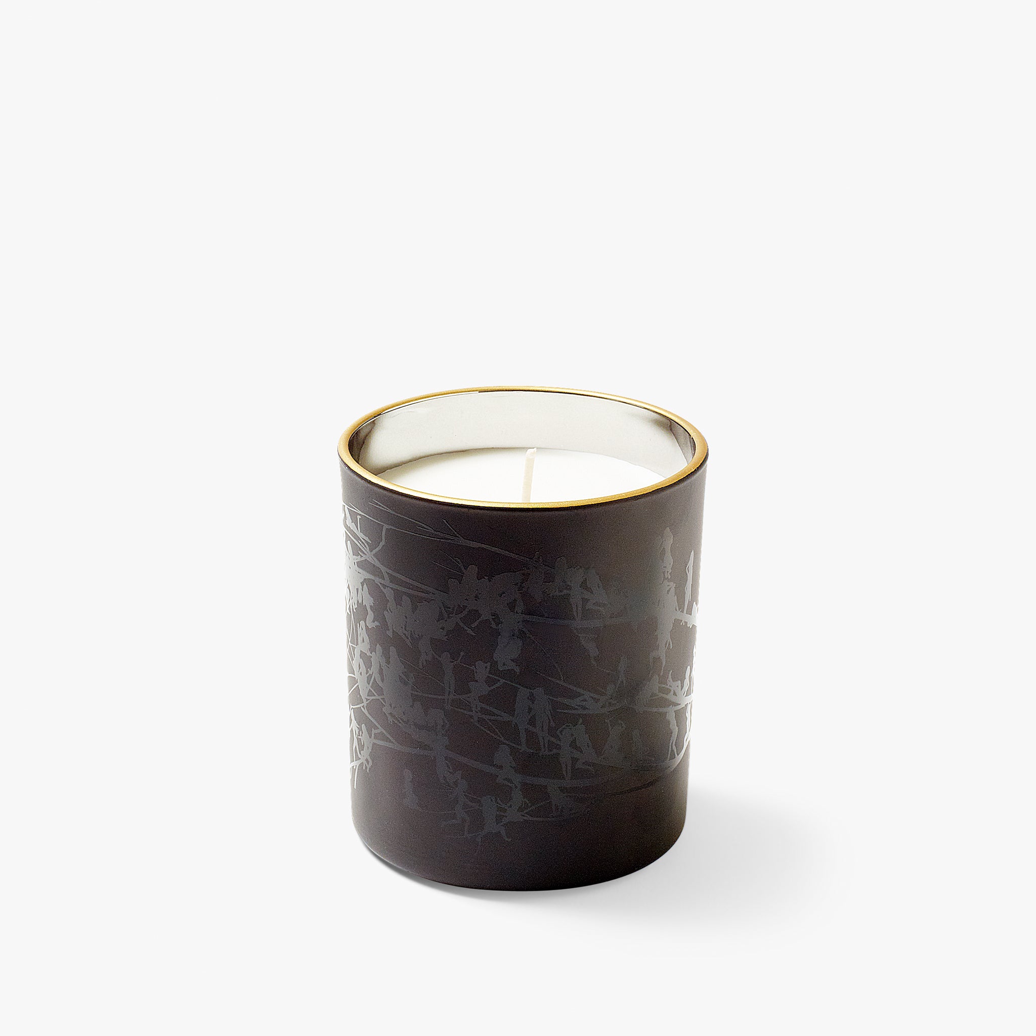 Light My Fire black on black candle
