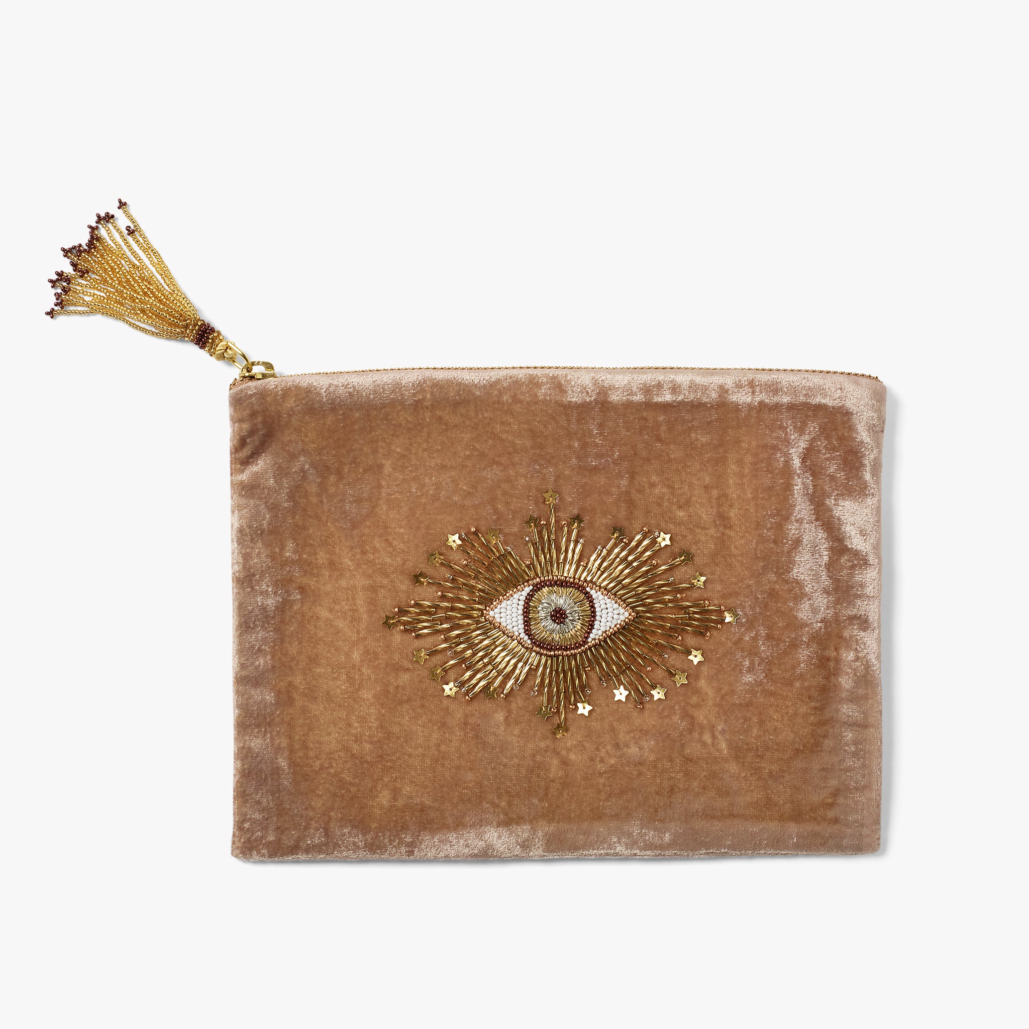 Sparkle Eye Velvet Pouch