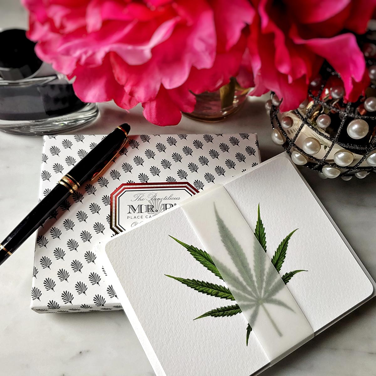 Pack of Custom Note Cards: Cannabis