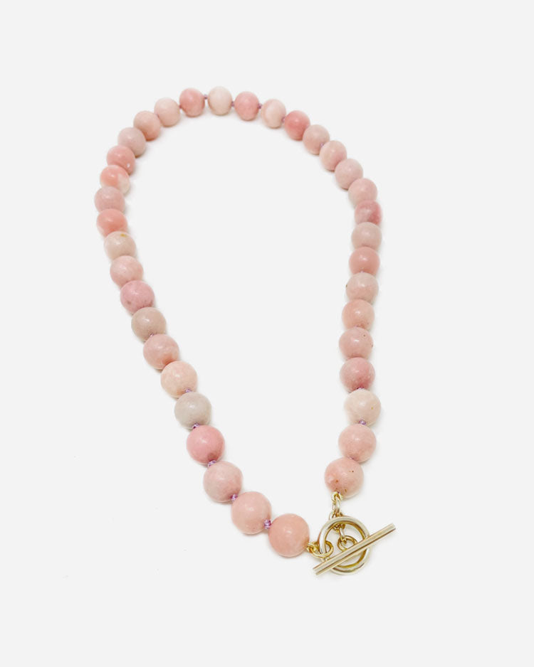 Matte Pink Opal Beads