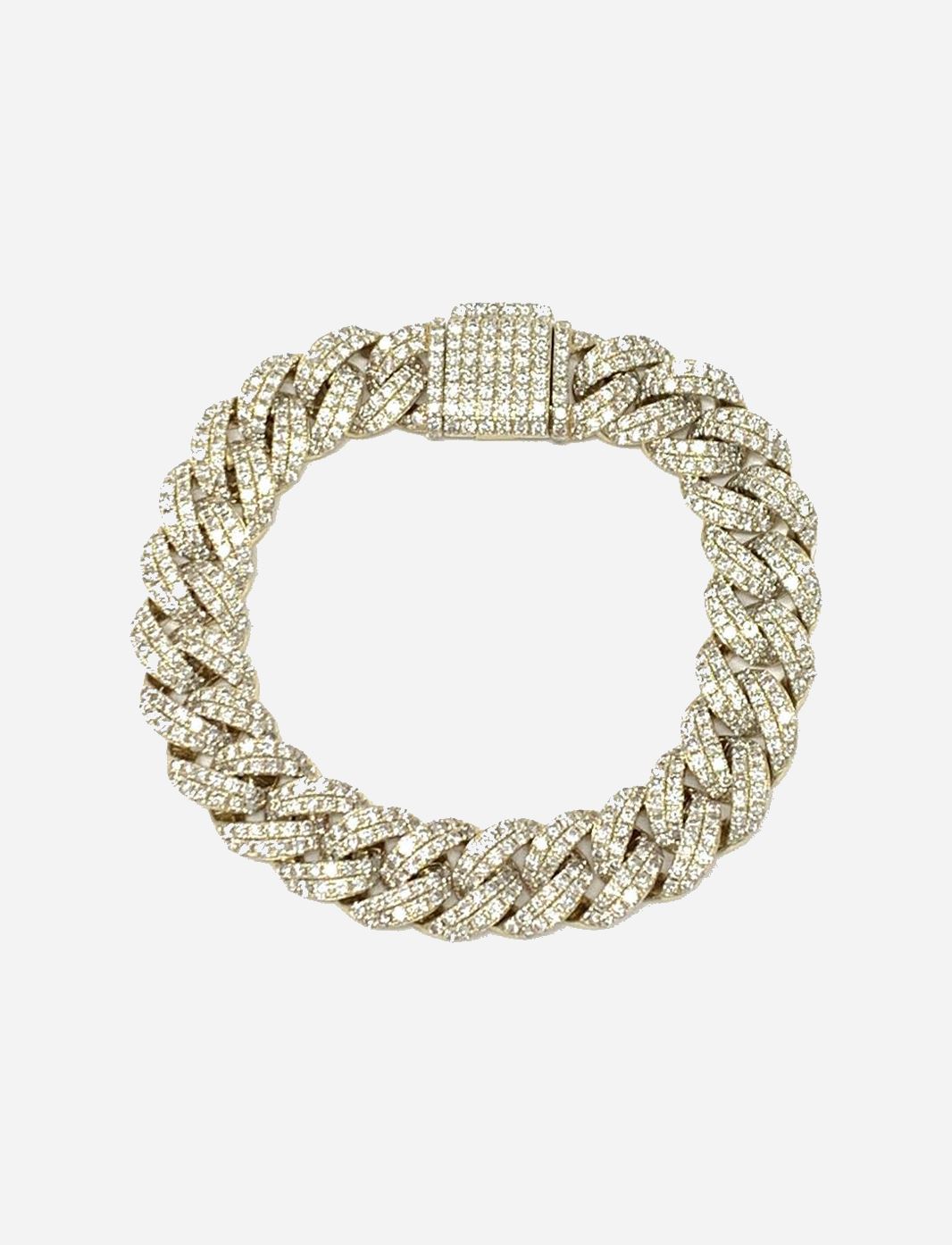 Large Pave Diamond Link Bracelet