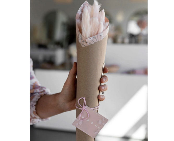Retail Ready Dried Floral Bouquet- Baby Pink Rabbit Tails